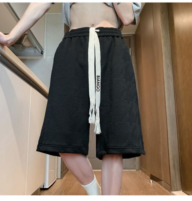 farrahces - Sweatshorts met trekkoord en letters