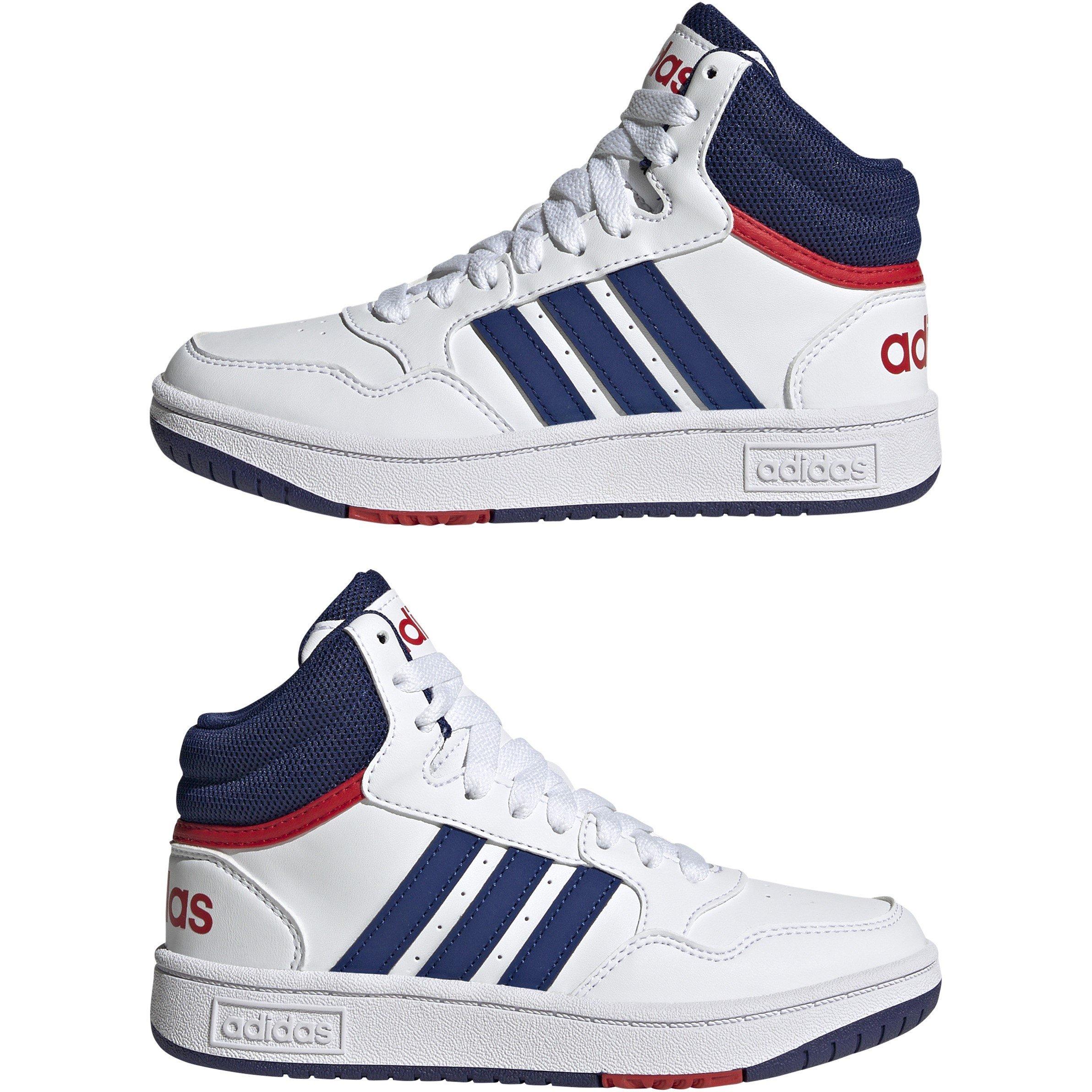 adidas Hoops Mid High Tops Junior Boys