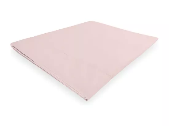 Drap plat en coton percale 260x300 cm CAMILLE rose, par songe de camille
