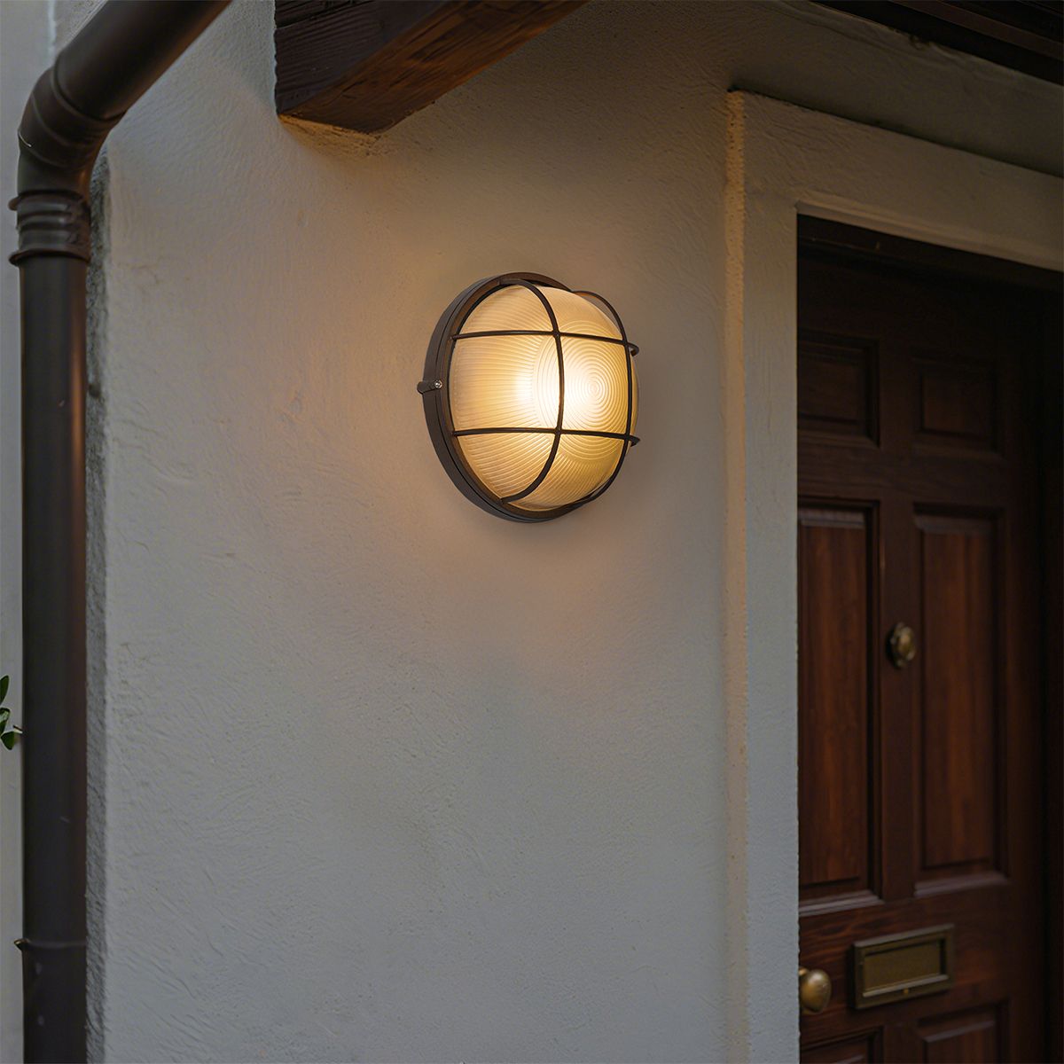 Industriële buitenwandlamp roestbruin IP44 - Hanneke