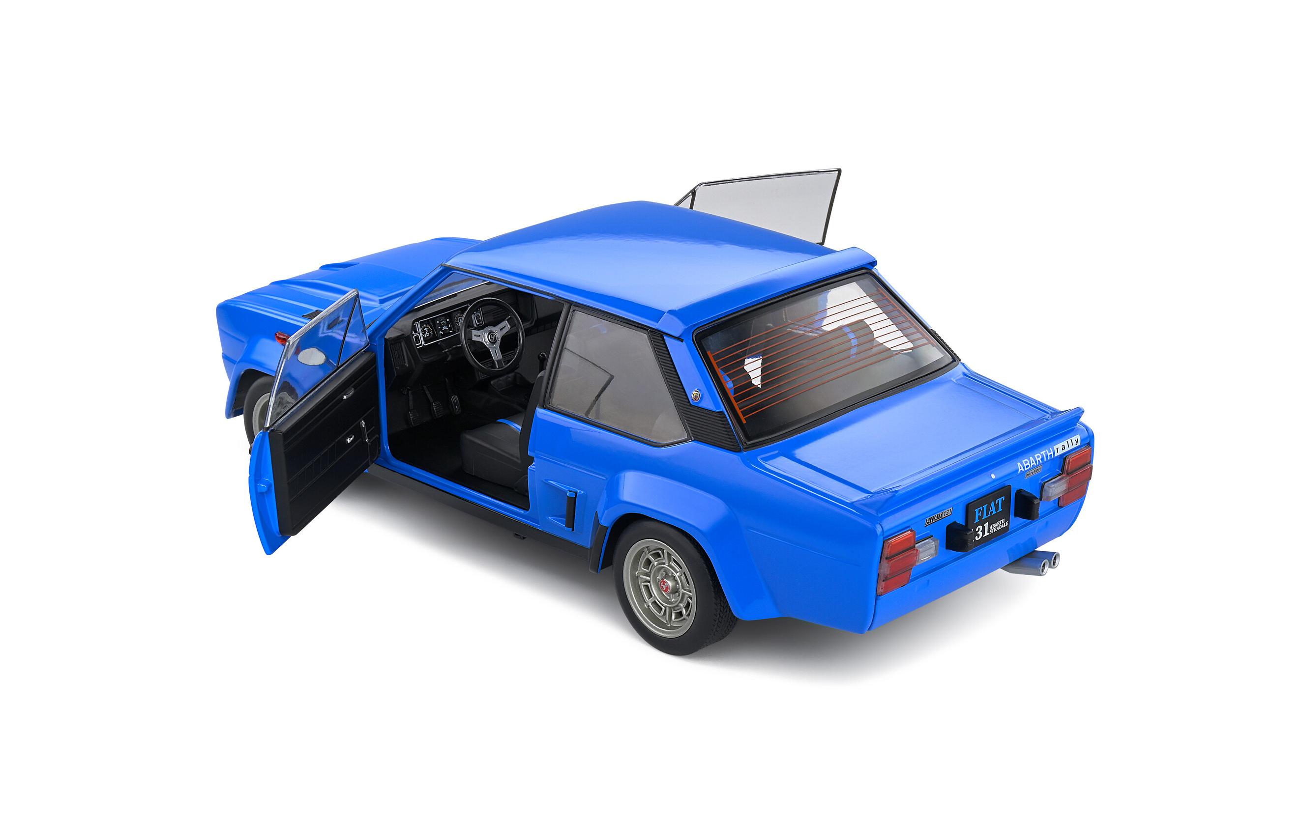 Fiat 131 Abarth, Blau, 1980 1:18Detailgetreues Modellauto im Massstab 1:18