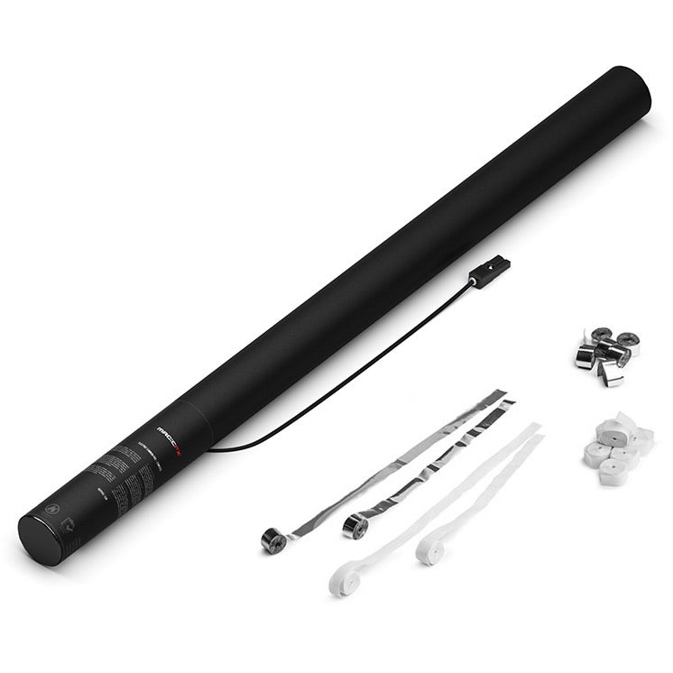 Magic FX ES04WSM Electric Streamer Cannon 80 cm White & Silver Metallic