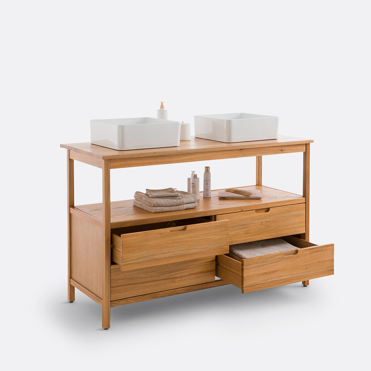 LA REDOUTE INTERIEURS<br>Móvel duplo de acácia L130cm, Cheira