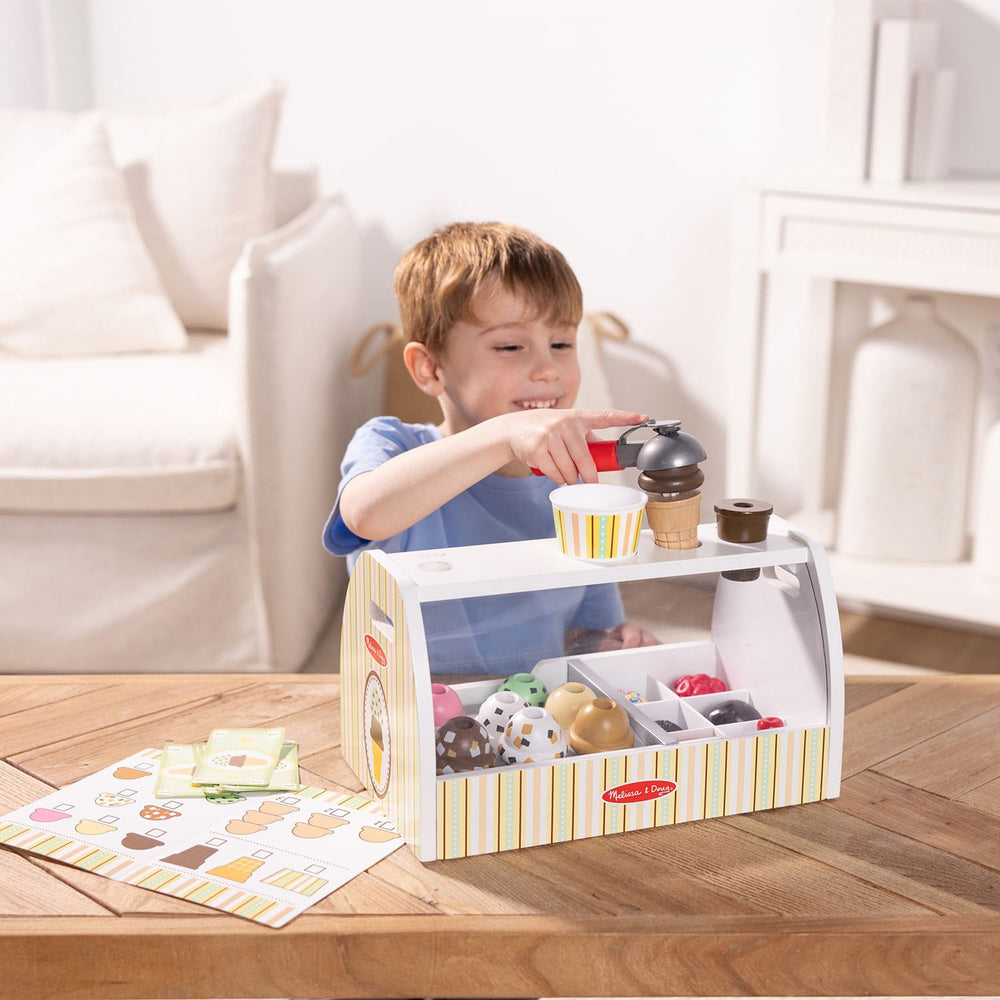 Køb Melissa & Doug Multifarvet Wooden Playset Scoop And Serve Ice Cream Counter