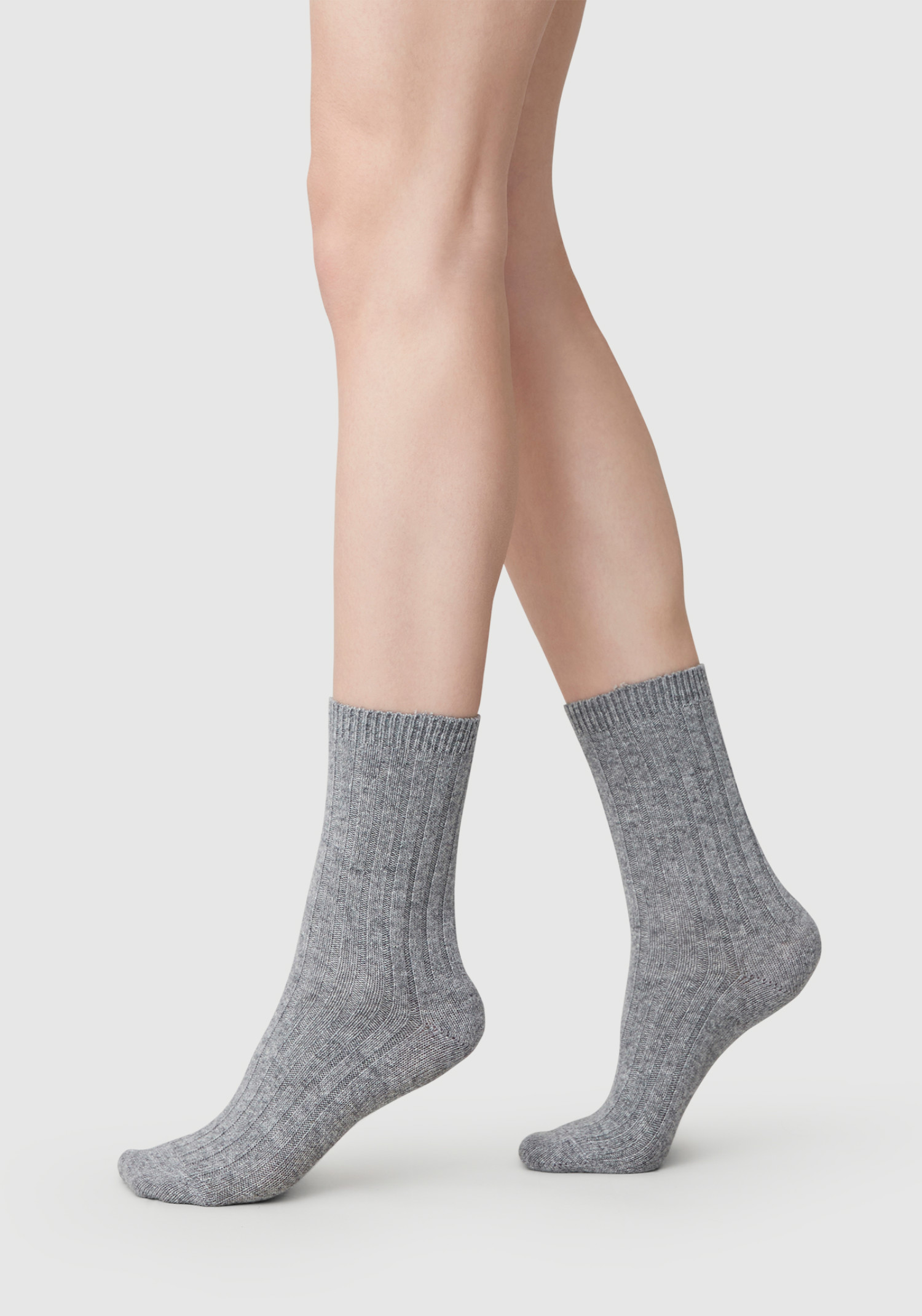 Swedish Stockings Socken Bodil Chunky Grey