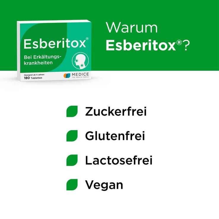 Esberitox® Tabletten bei Erkältungskrankheiten, 180 St