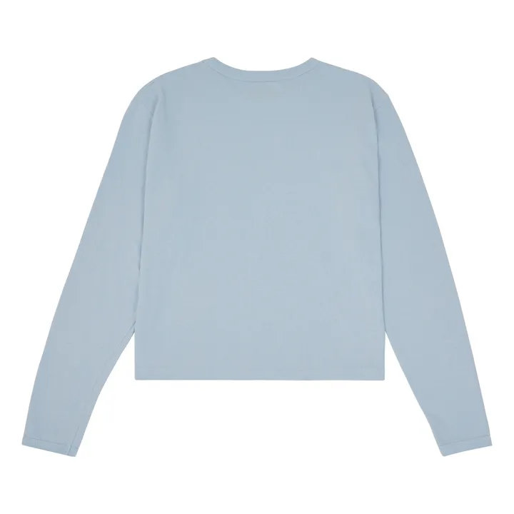 sunray T-shirt Hi'aka Manches Longues Coton Recyclé 260g | Bleu