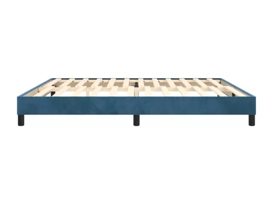 Sommier à lattes de lit Bleu foncé 200x200 cm Velours