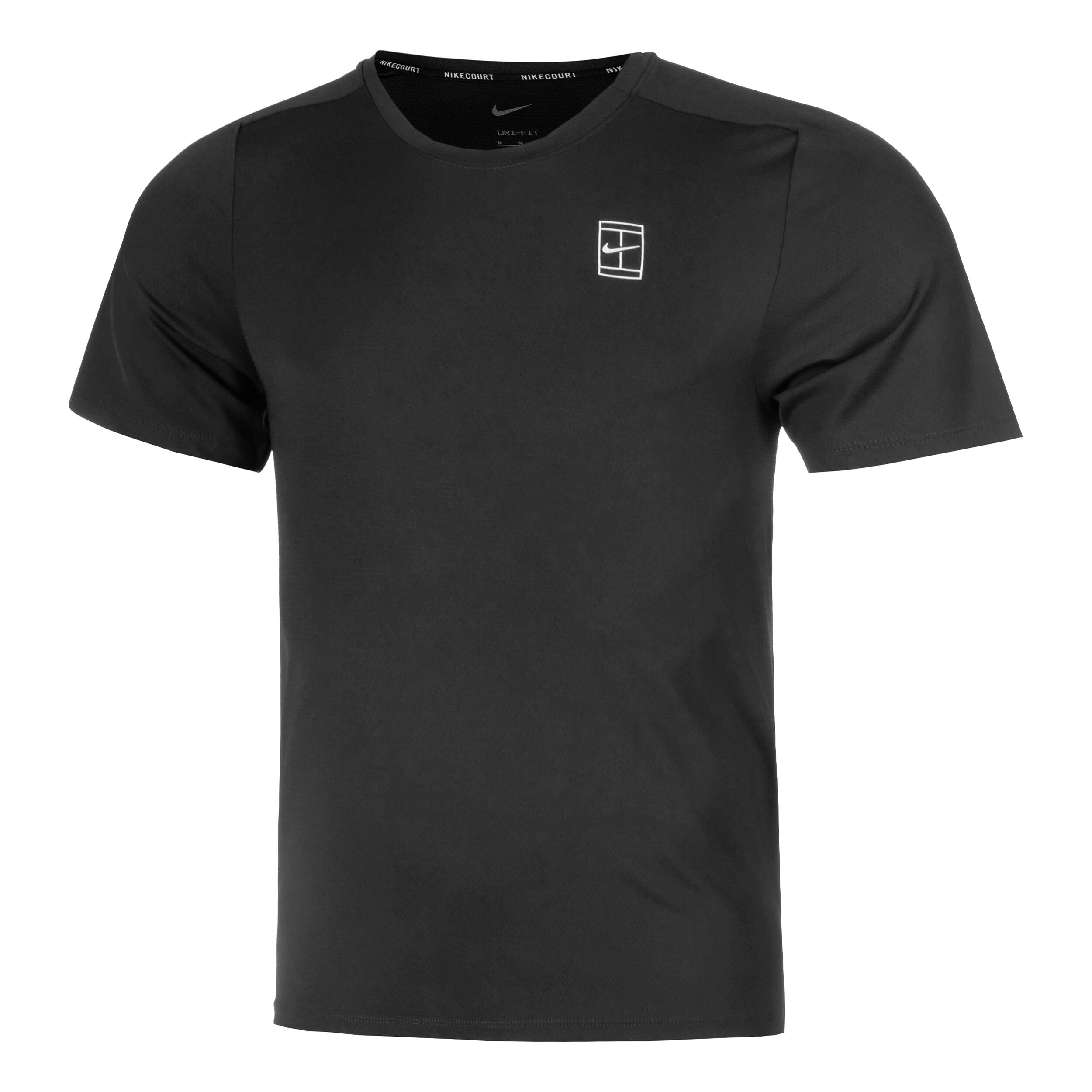 Nike Court Dri-Fit Advantage T-shirt Hommes - Noir , Blanc