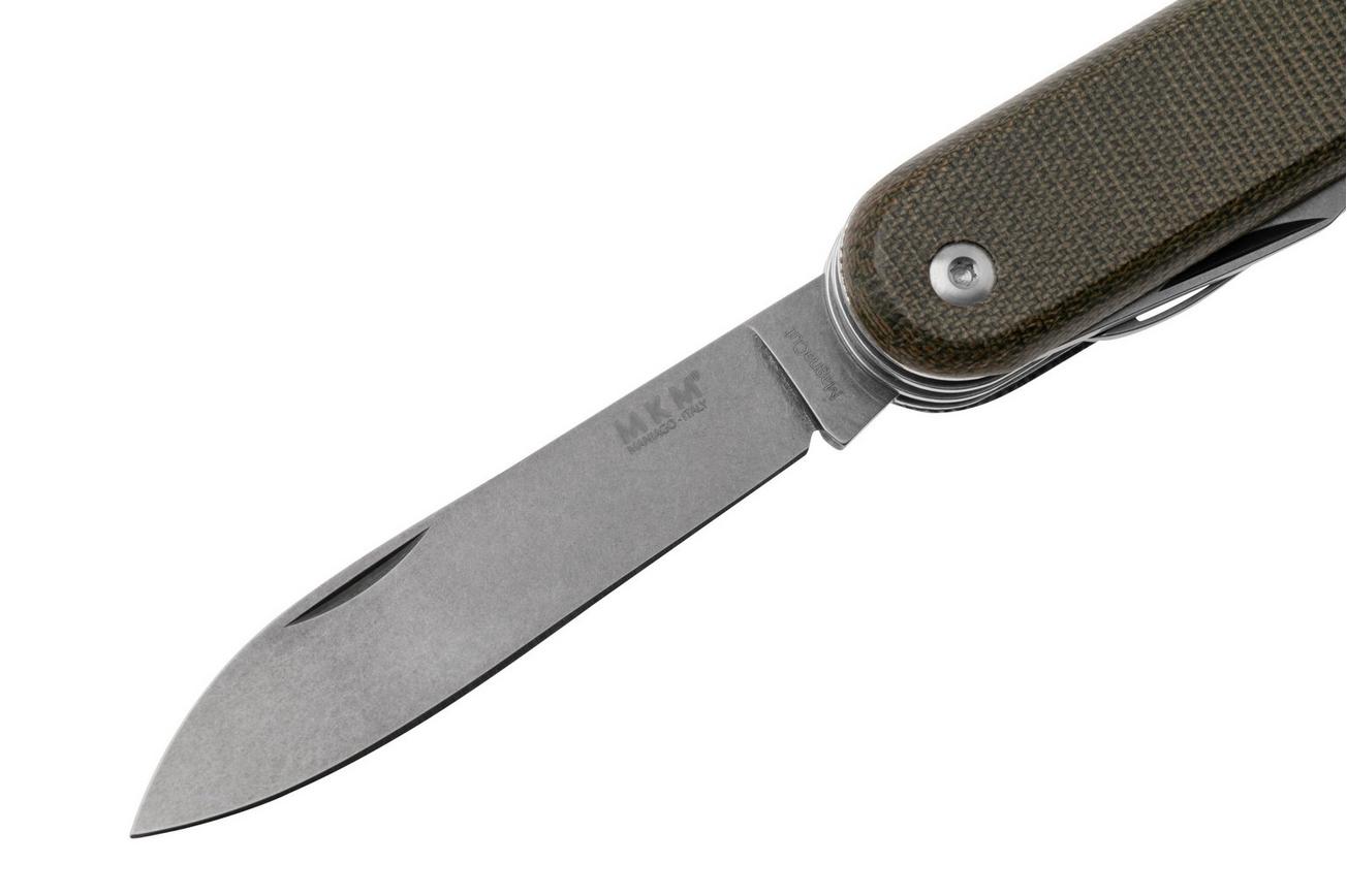 MKM Campo 7 CP07MAG-GC Magnacut Green Canvas Micarta, zakmes