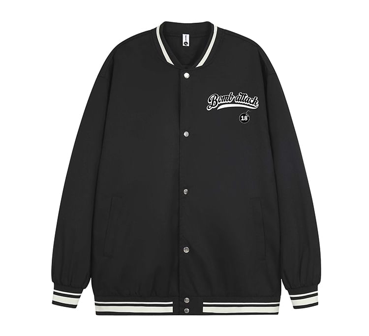 CHIC ERRO - Bomberjack met print en knoopjes