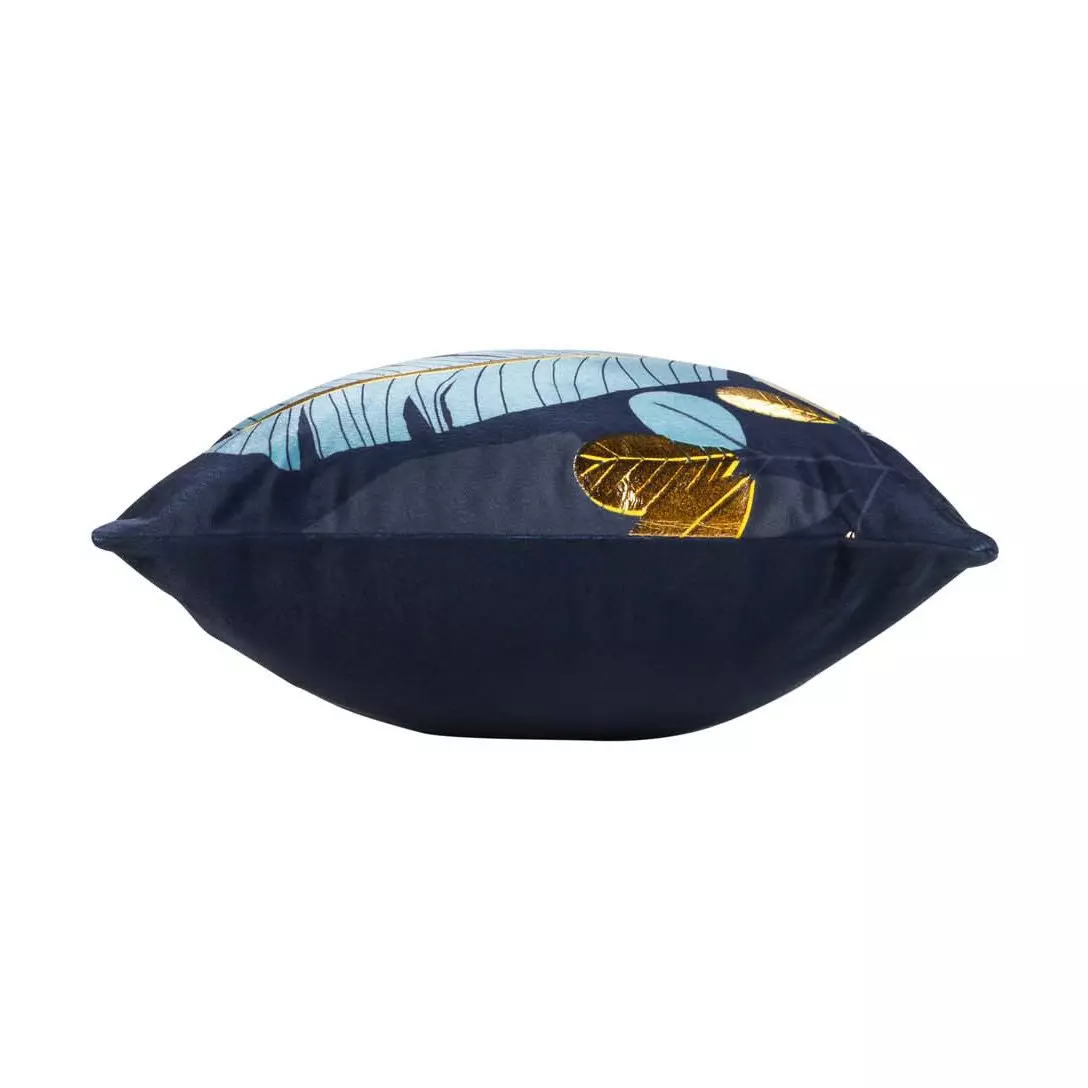 Housse de coussin rectangulaire velours (30 x 50 cm) Prusseor Bleue