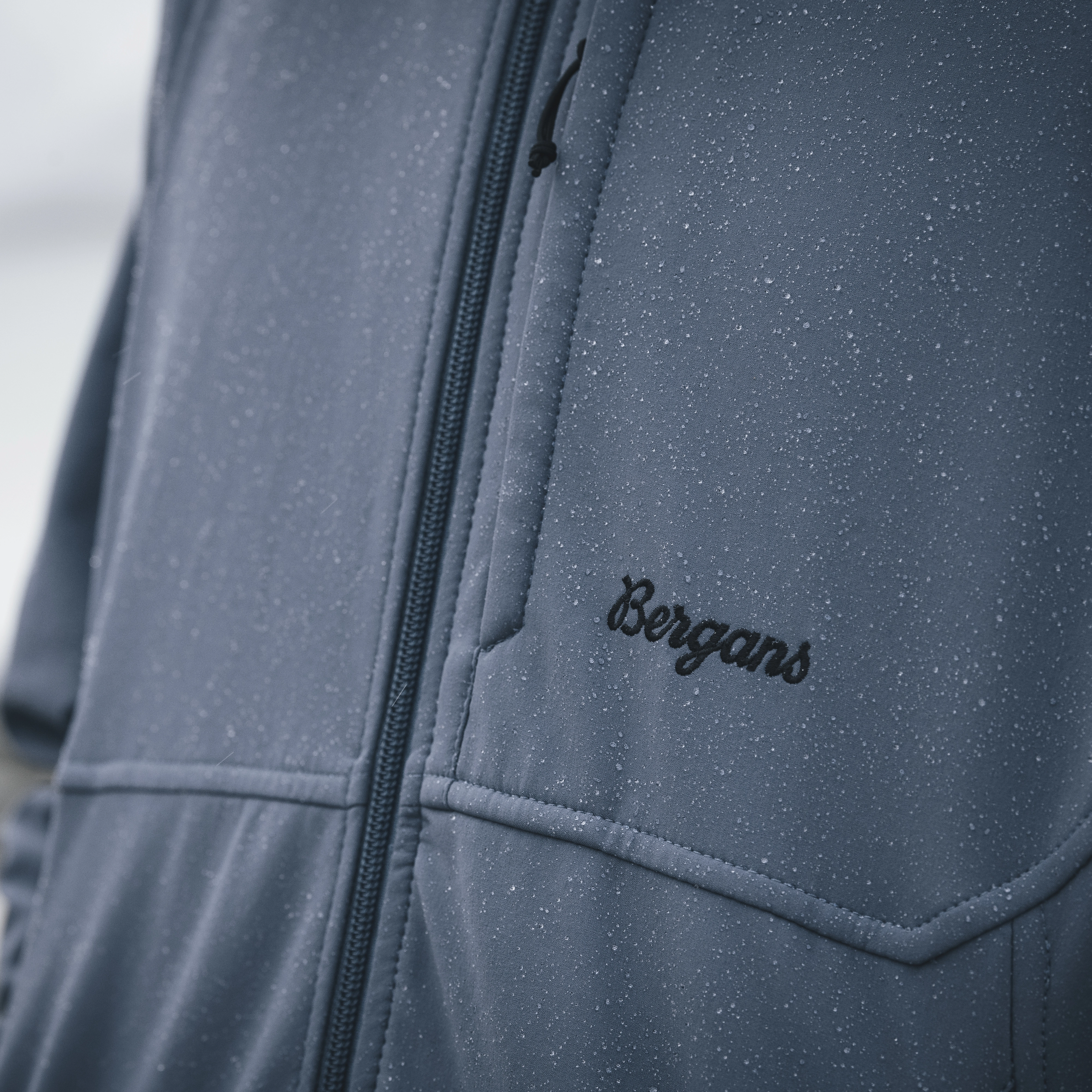 Vaagaa Softshell Jacket Hood Men Granite Blue