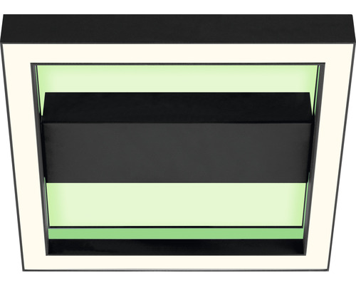 Dimbaar LED-paneel 18W 1260 lm CCT 2700-6200 K RGB kleurveranderend 30x30 cm zand/zwart + afstandsbediening