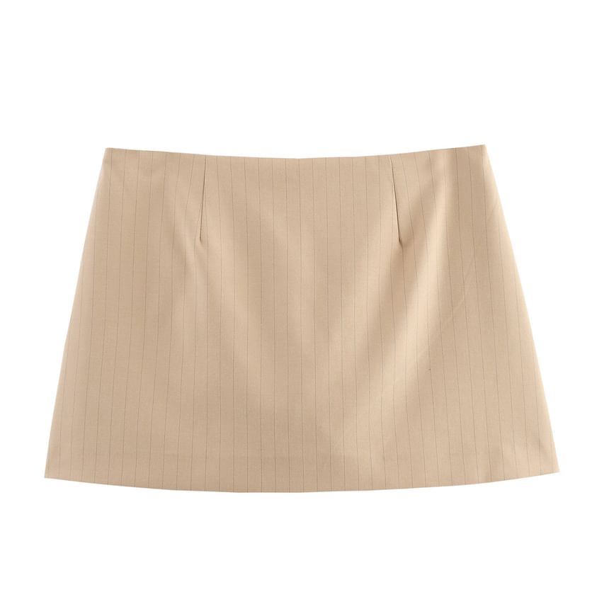 Cumulys - Effen cami-top / mini-kokerrok met middelhoge taille