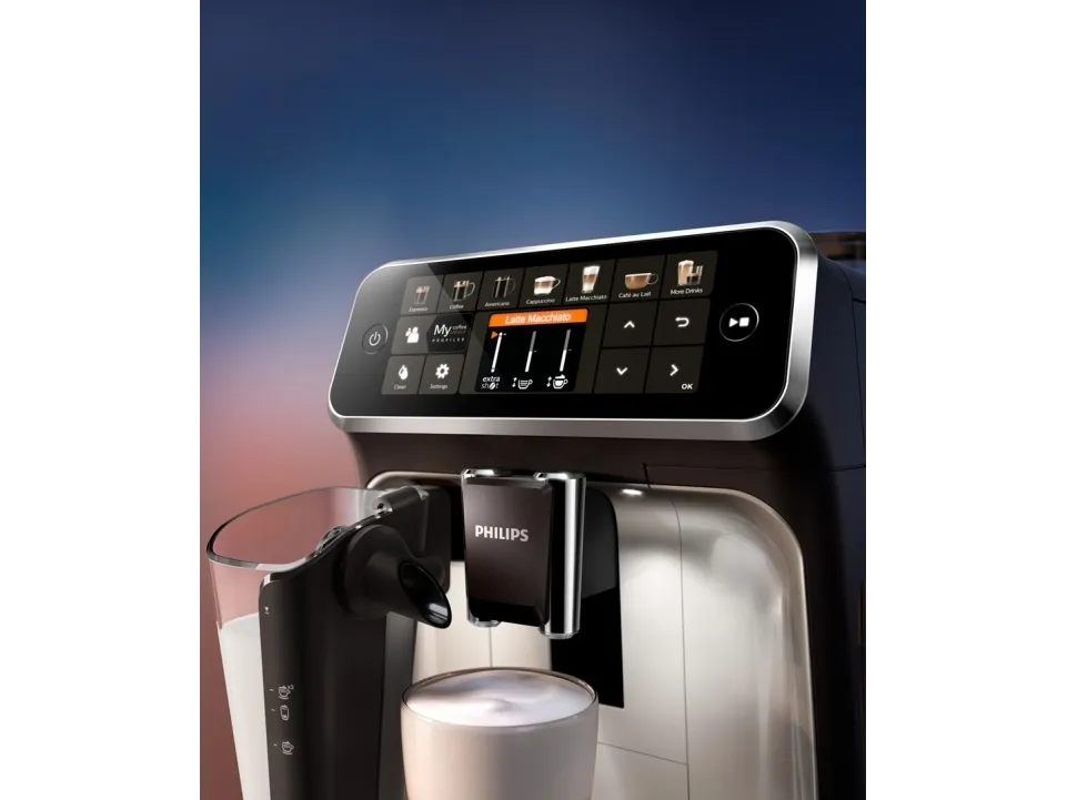 [OUTLET] - Philips 5400 series EP5447 - Automatisk kaffemaskine med mælkeskummer - 15 bar - sort