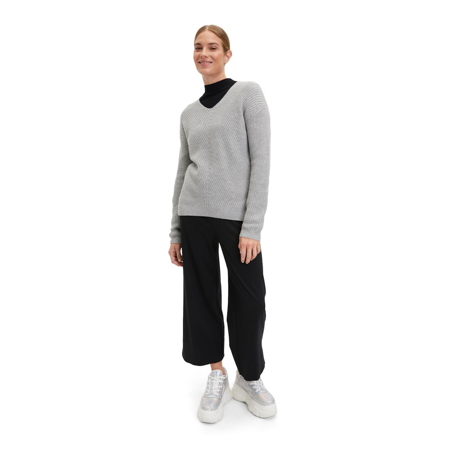 Cartoon Strickpullover Kurz 1/1 Arm