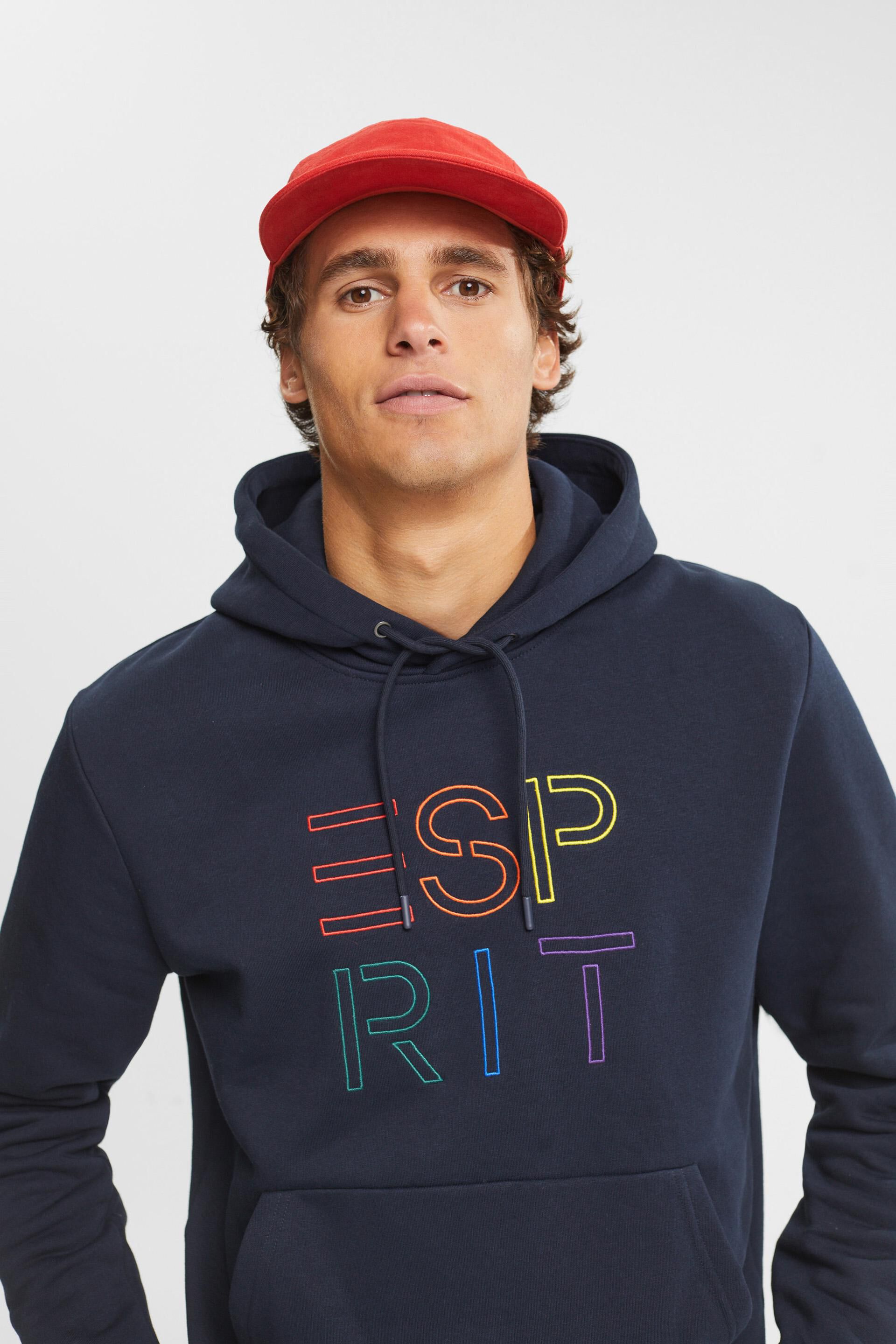 En matière recyclée le sweat à capuche à logo brodé