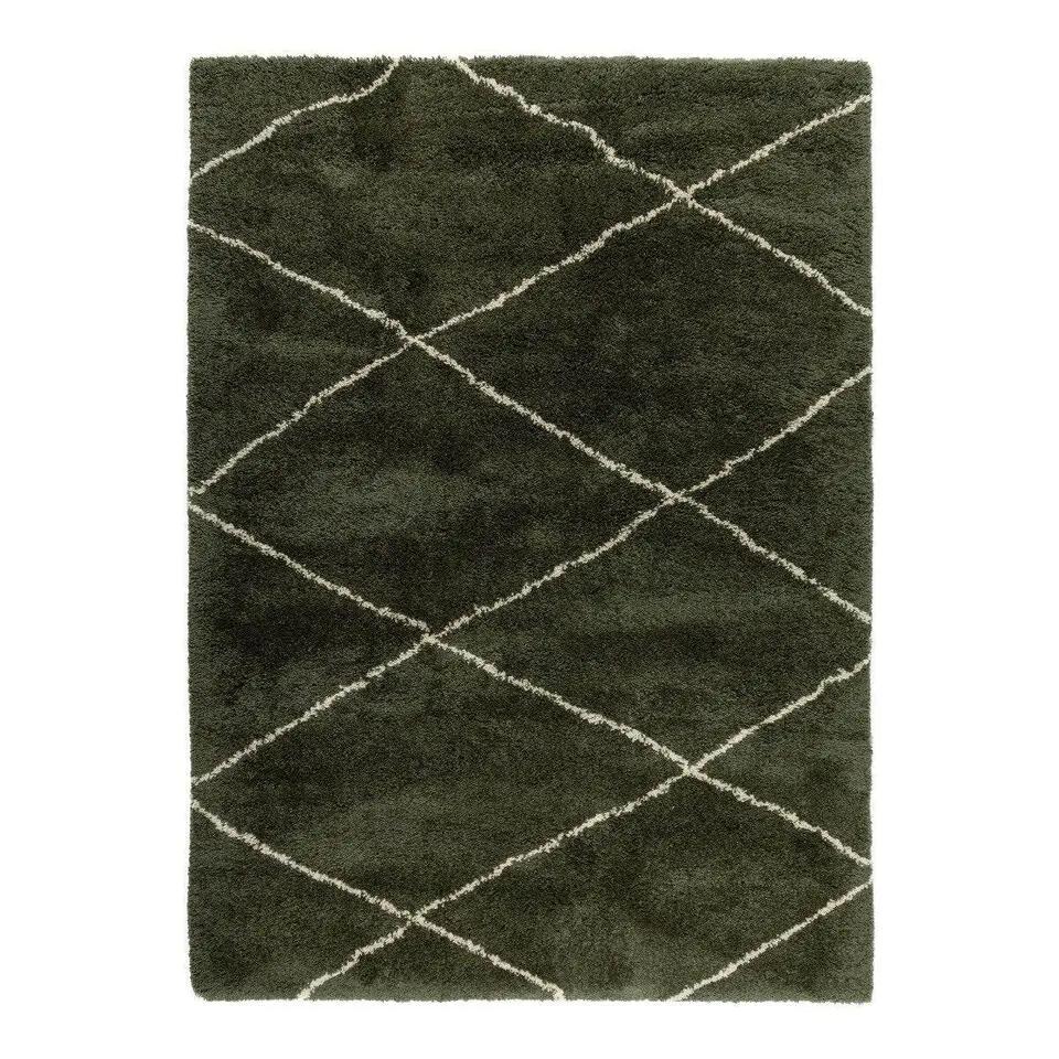 Interieur05 berber vloerkleed Nea groen/cream - 330 x 240 cm