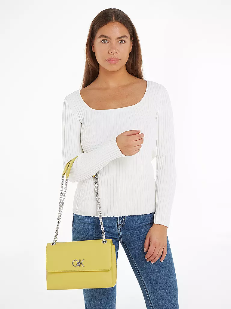 CALVIN KLEIN Tasche - Umhängetasche RE-LOCK gelb