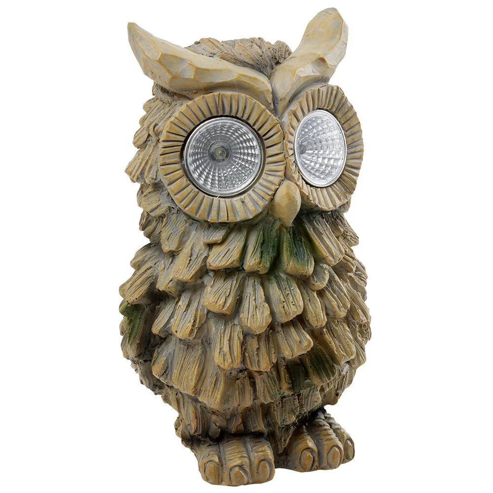 Animal décoratif solaire Écureuil ou Hibou H20cm