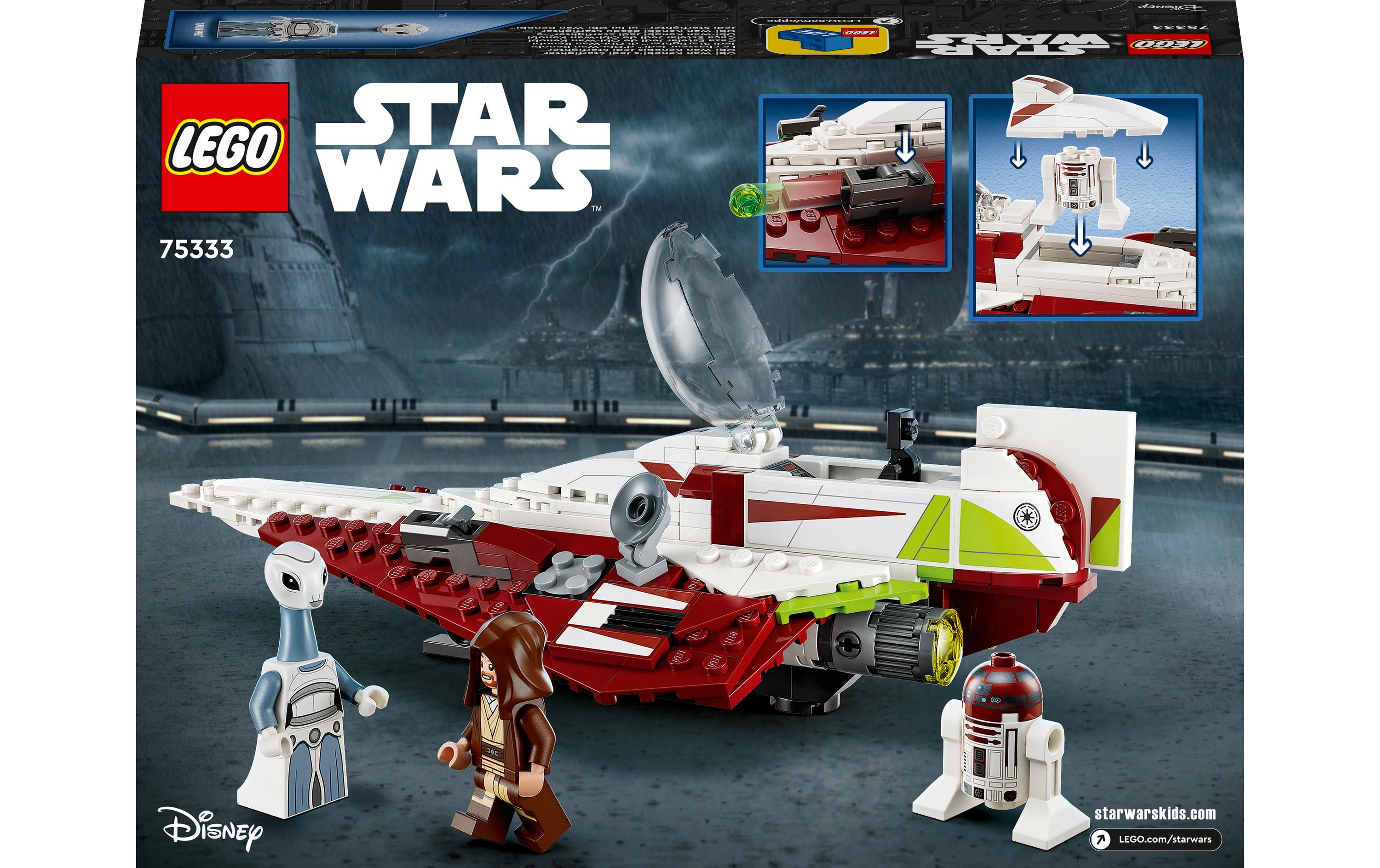 Star Wars Obi-Wan Kenobi's Jedi Starfighter 75333Modell eines klassischen Sternjägers