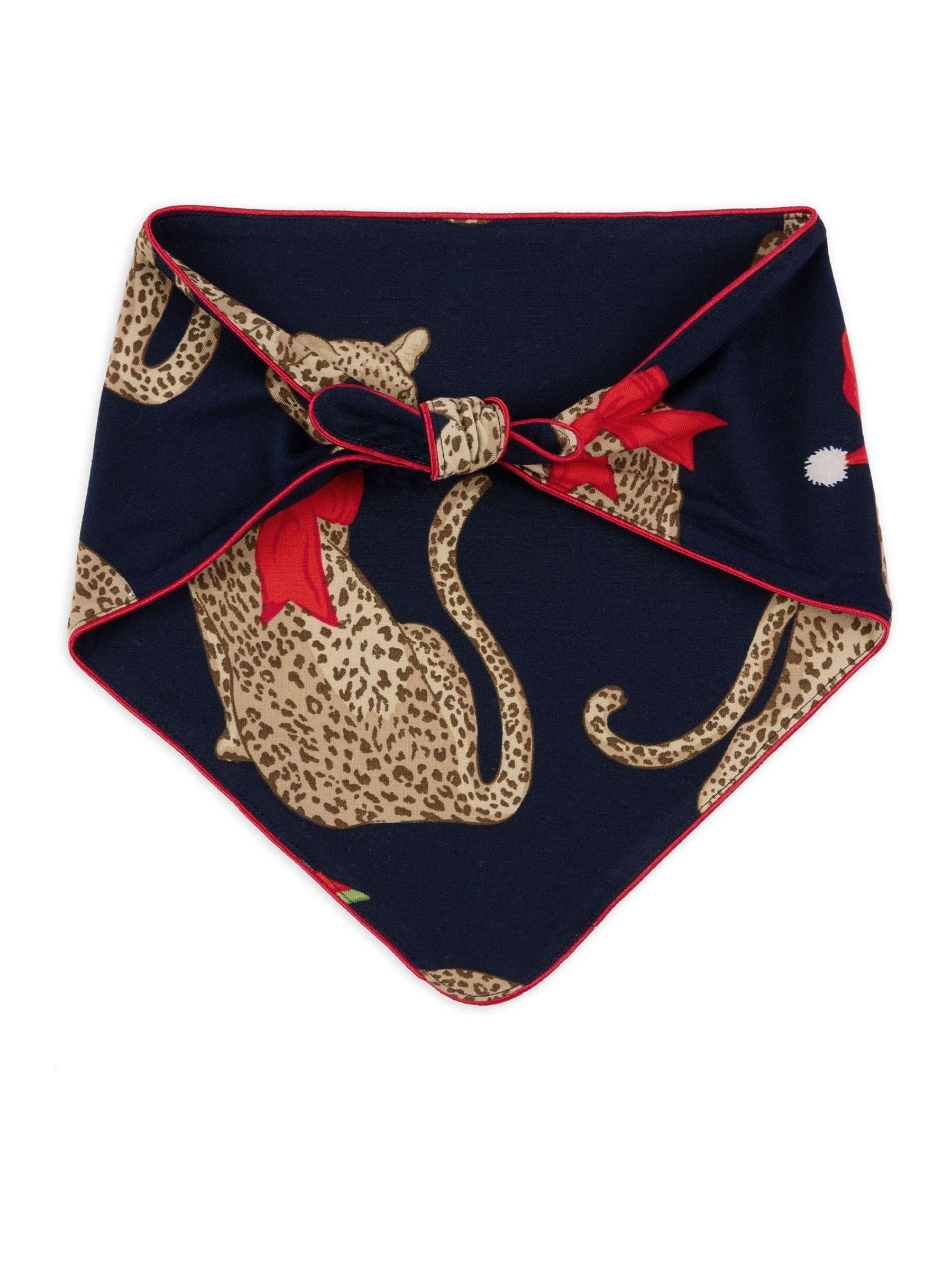 Chelsea Peers Pets Christmas Leopard Print Neckerchief