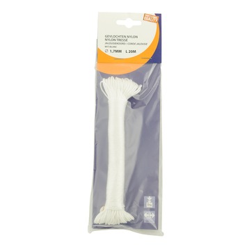 Ledent jalouziekoord nylon wit Ø1,7 mm / 20 m