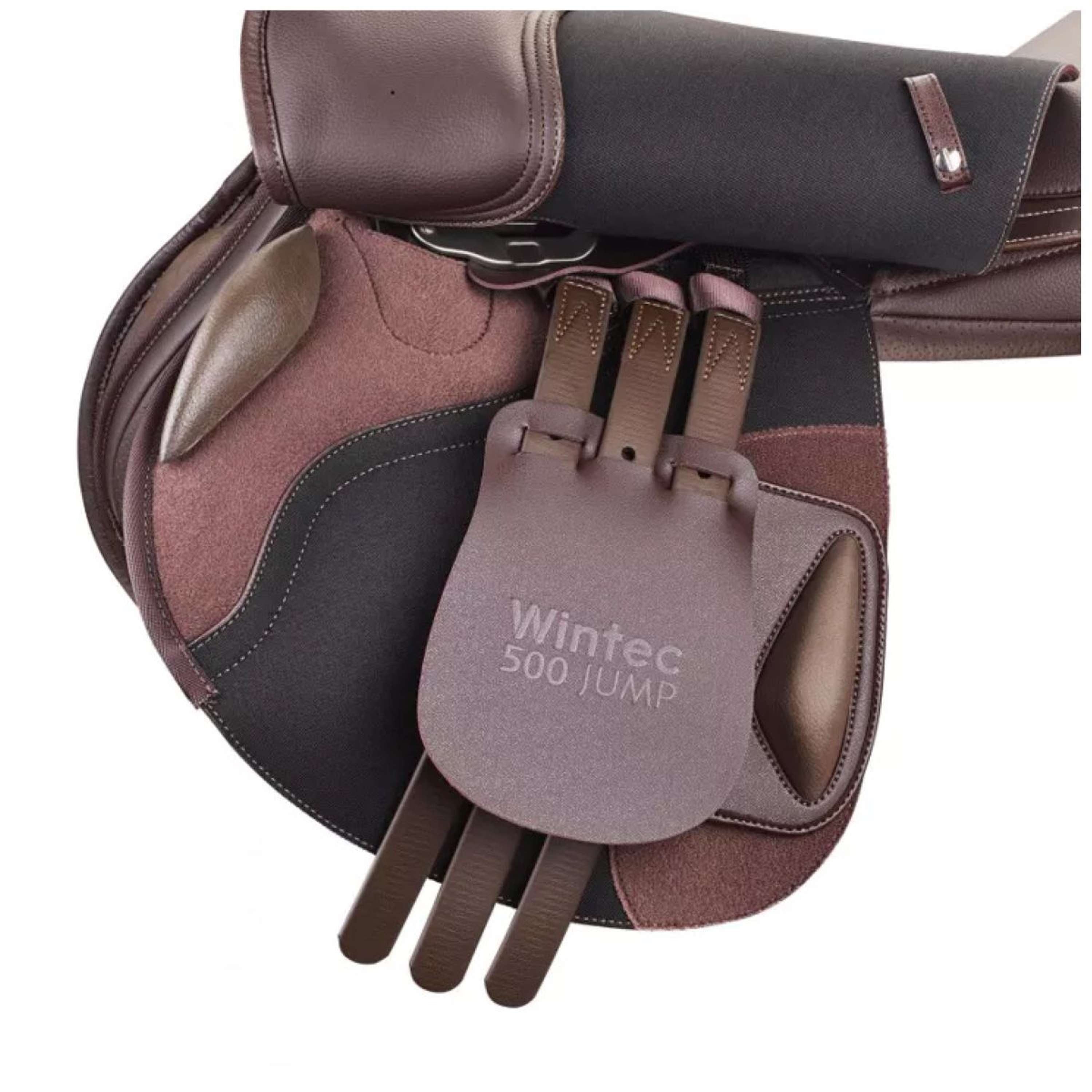 Wintec Springzadel 500 Jump Hart Bruin