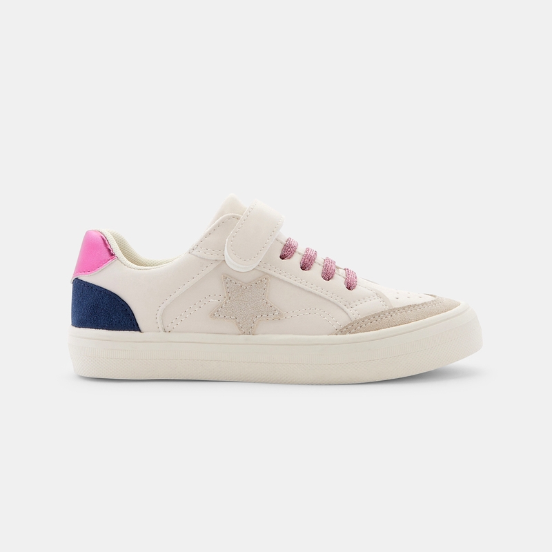 Baskets street blanches fille