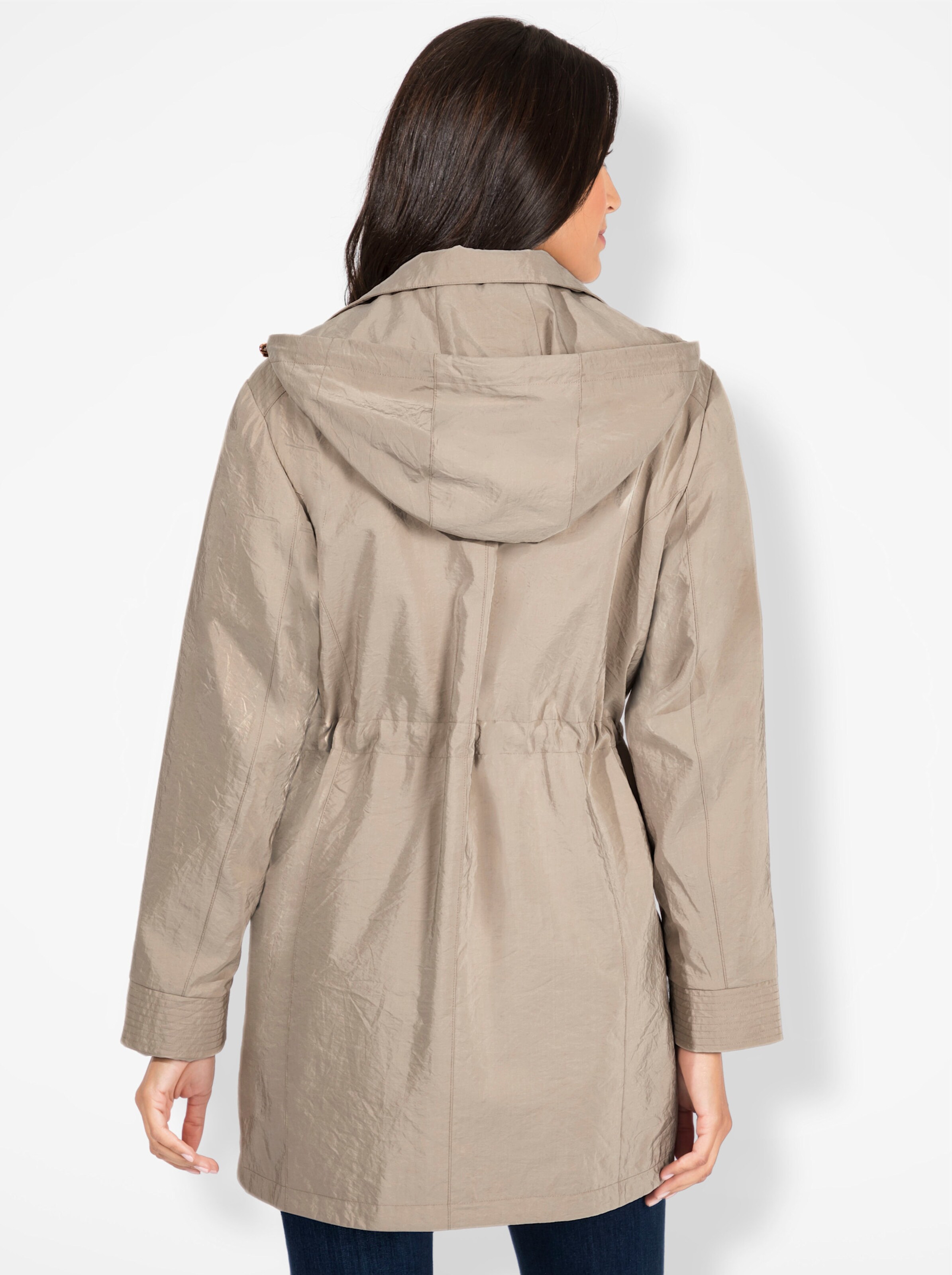 Longjacke in sesam