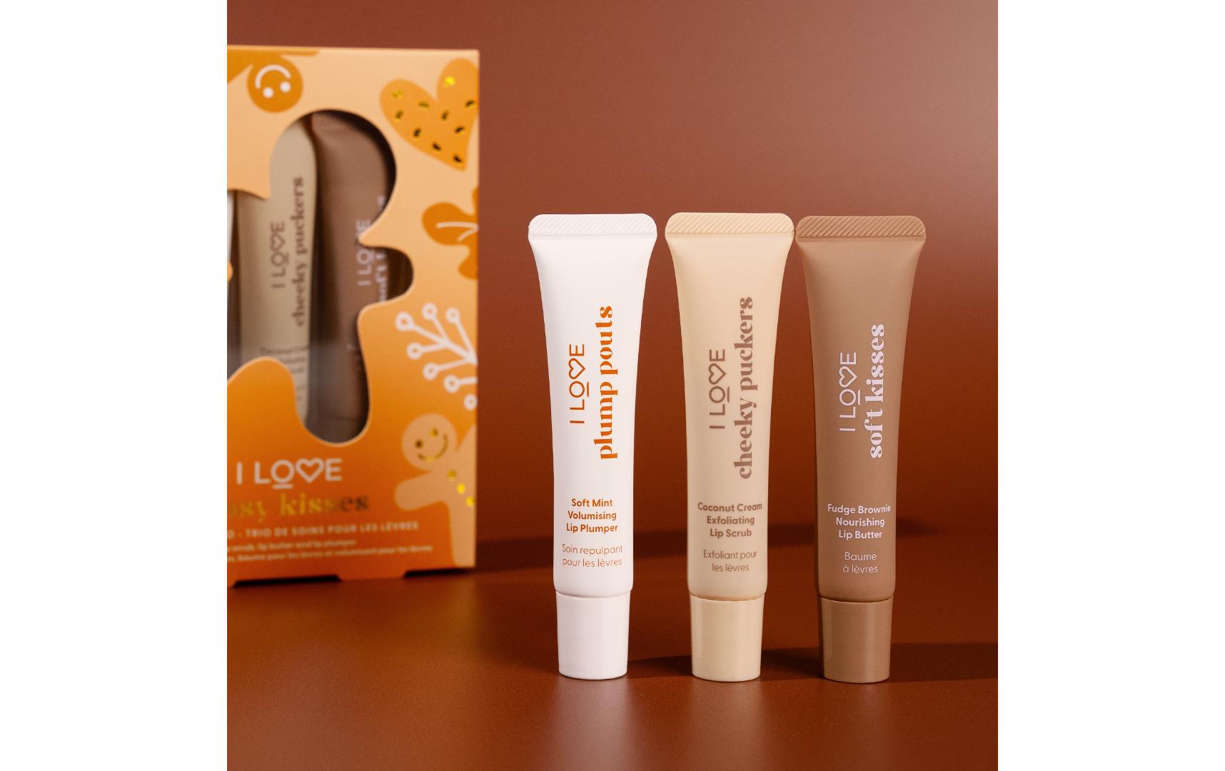 Geschenkset Cosy Kisses 3-teiligGeschenkbox mit hochwertigen Artikeln zur Lippenpflege