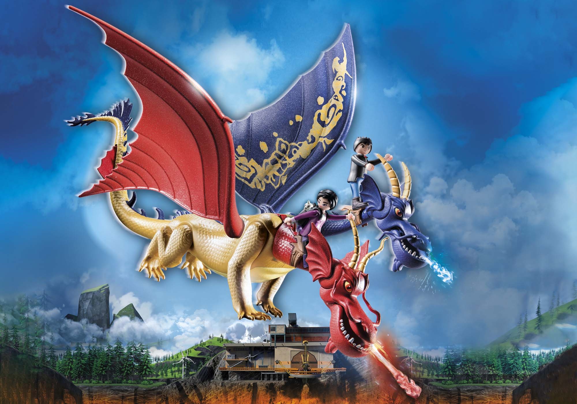 Playmobil® Konstruktions-Spielset »Dragons: The Nine Realms - Wu & Wei mit Jun (71080)« Made in Germany