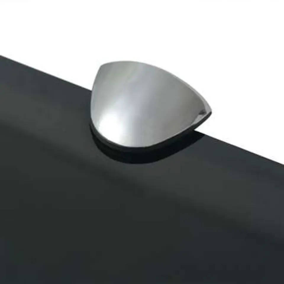 vidaXL - Zwevende Plank - Zwart - Glas - 70 x 10 cm