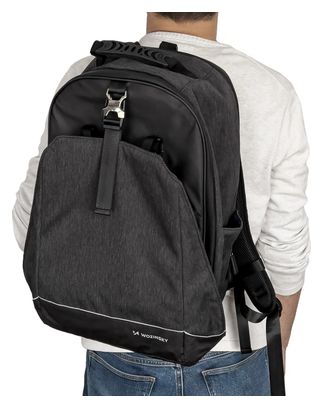 Sacoche et sac à dos 2-en-1 30L Noir