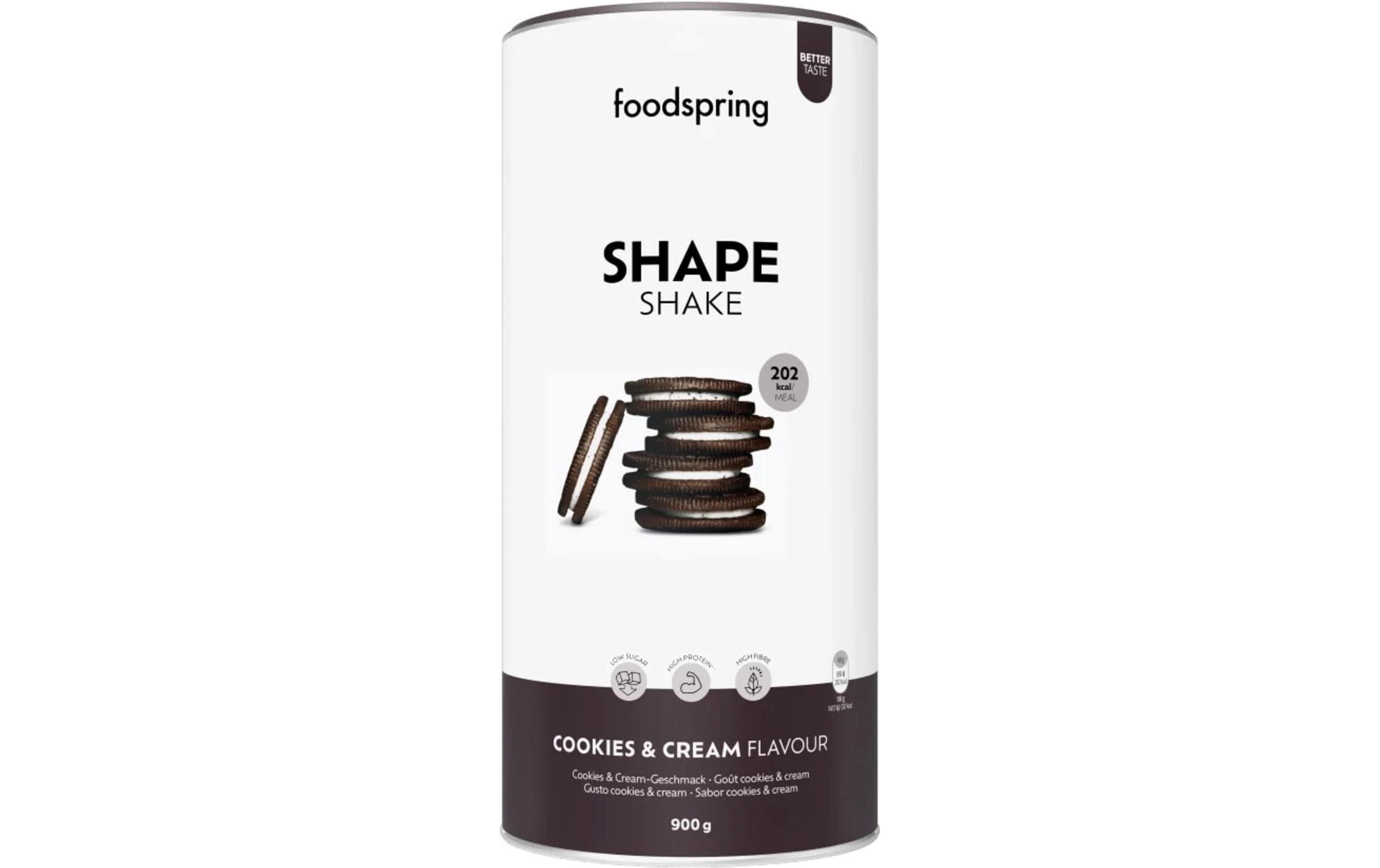 Pulver Shape Shake Cookies and Cream, 900gMahlzeitenersatz zum Abnehmen