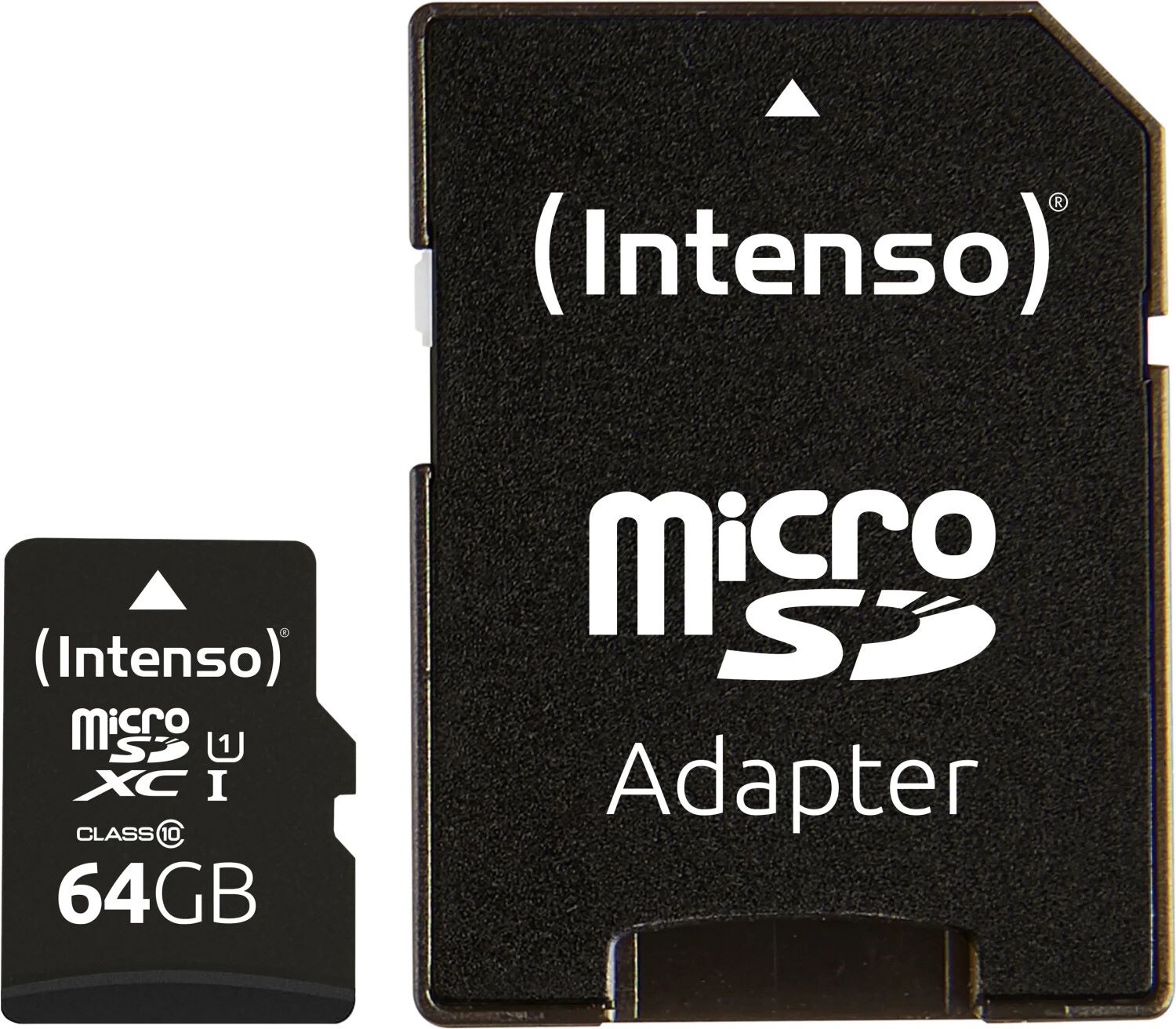 Intenso 64GB MicroSDXC Speicherkarte inkl. SD-Adapter Black