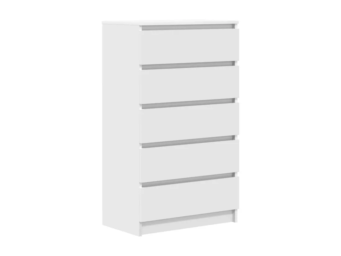 Commode Blanc 60x36x103 cm Bois d'ingénierie