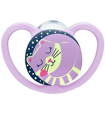 Nuk Sutter - Space Night - 2Pak - Lilac/White