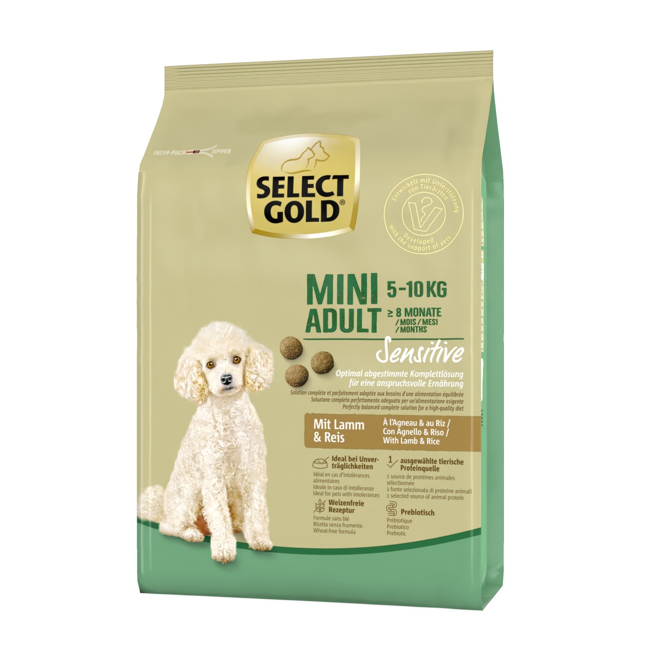 SELECT GOLD Sensitive Mini Adult Lamm & Reis 1 kg