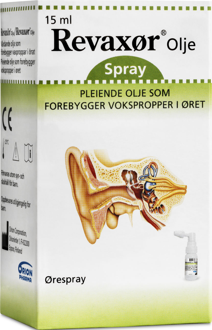 Revaxør Olje ørespray forebyggende 15ml