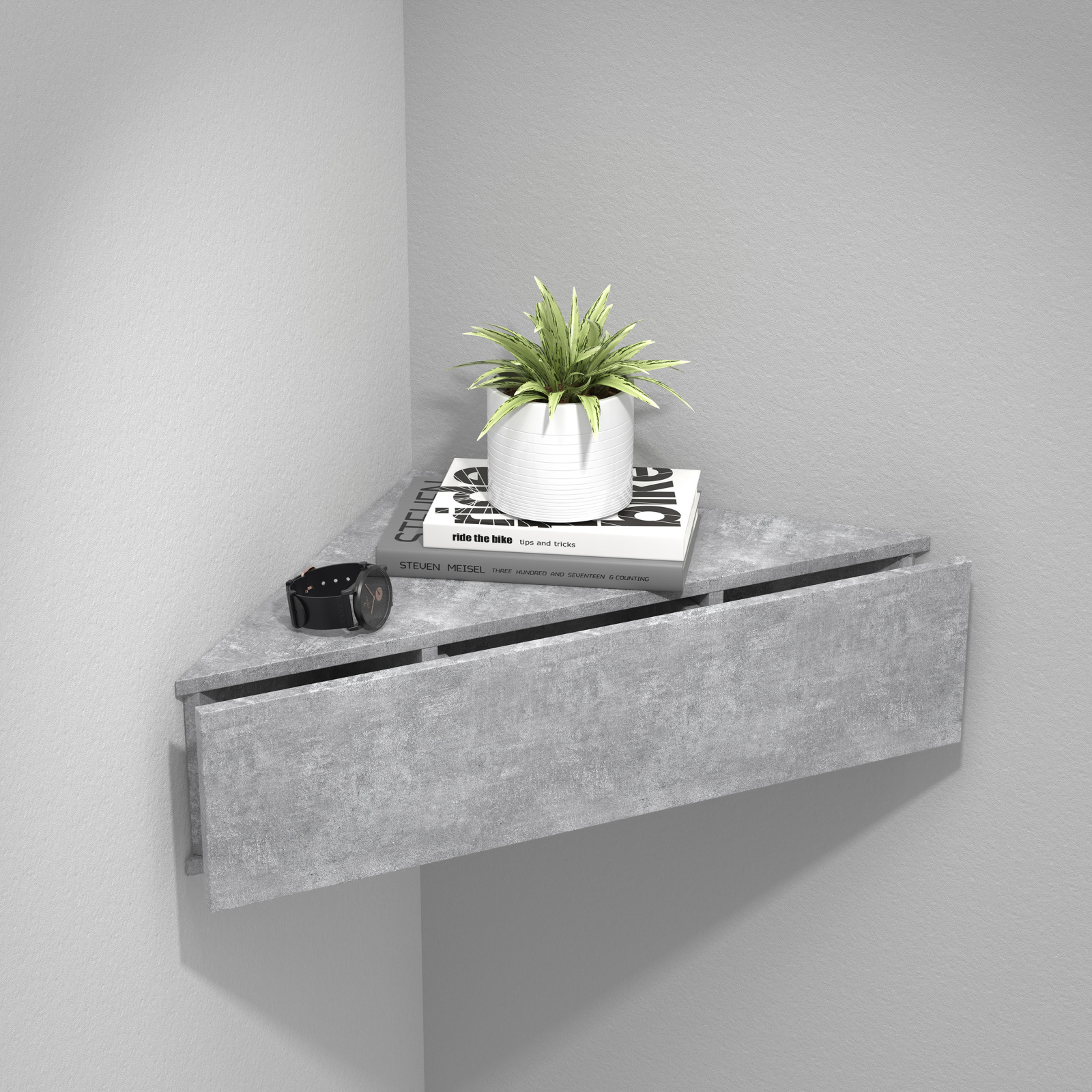Wandschublade USAL S - Beton-grau - 60 cm