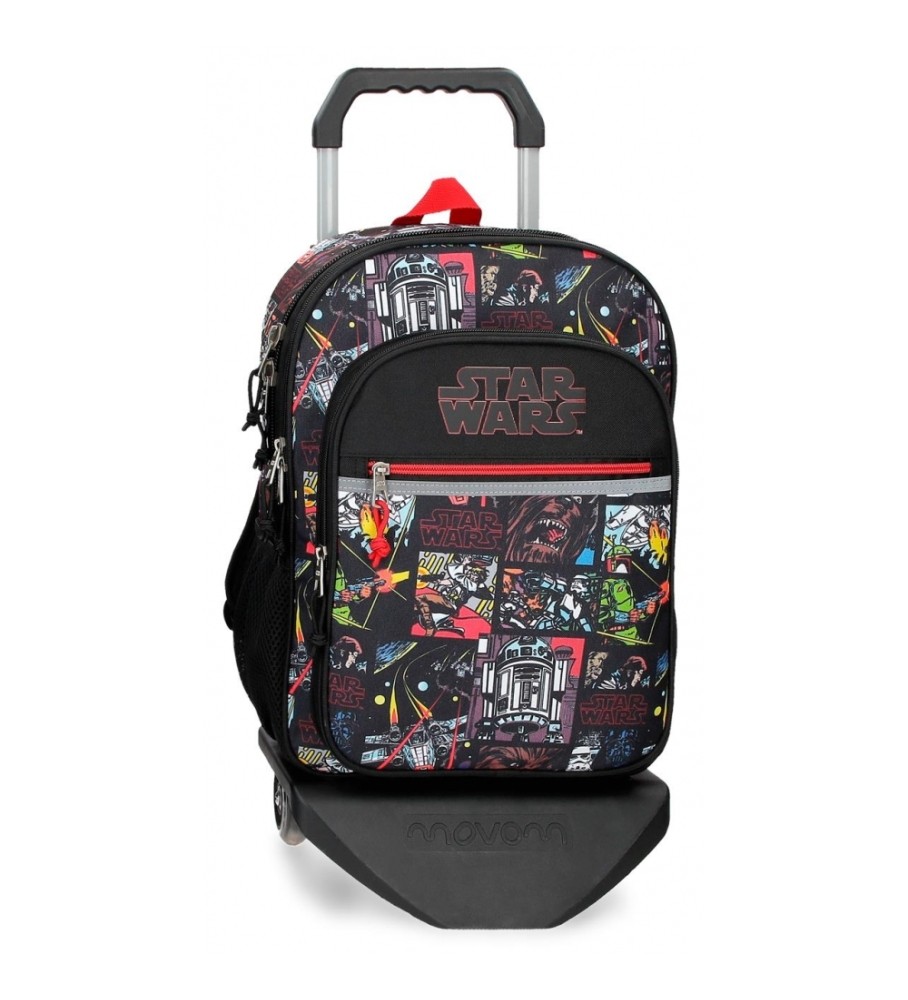 Joumma Bags Mochila Star Wars Galactic Team Dos compartimentos con carro negro