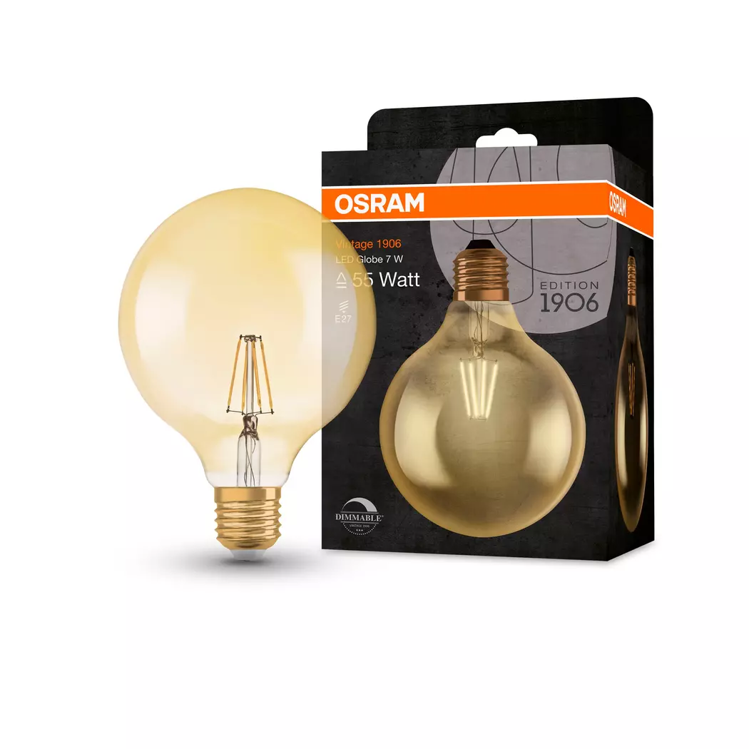 LED-Globeform E27/7,5 Watt/Energie E