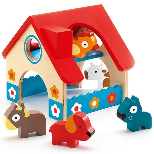Djeco mini boerderij   5 dieren