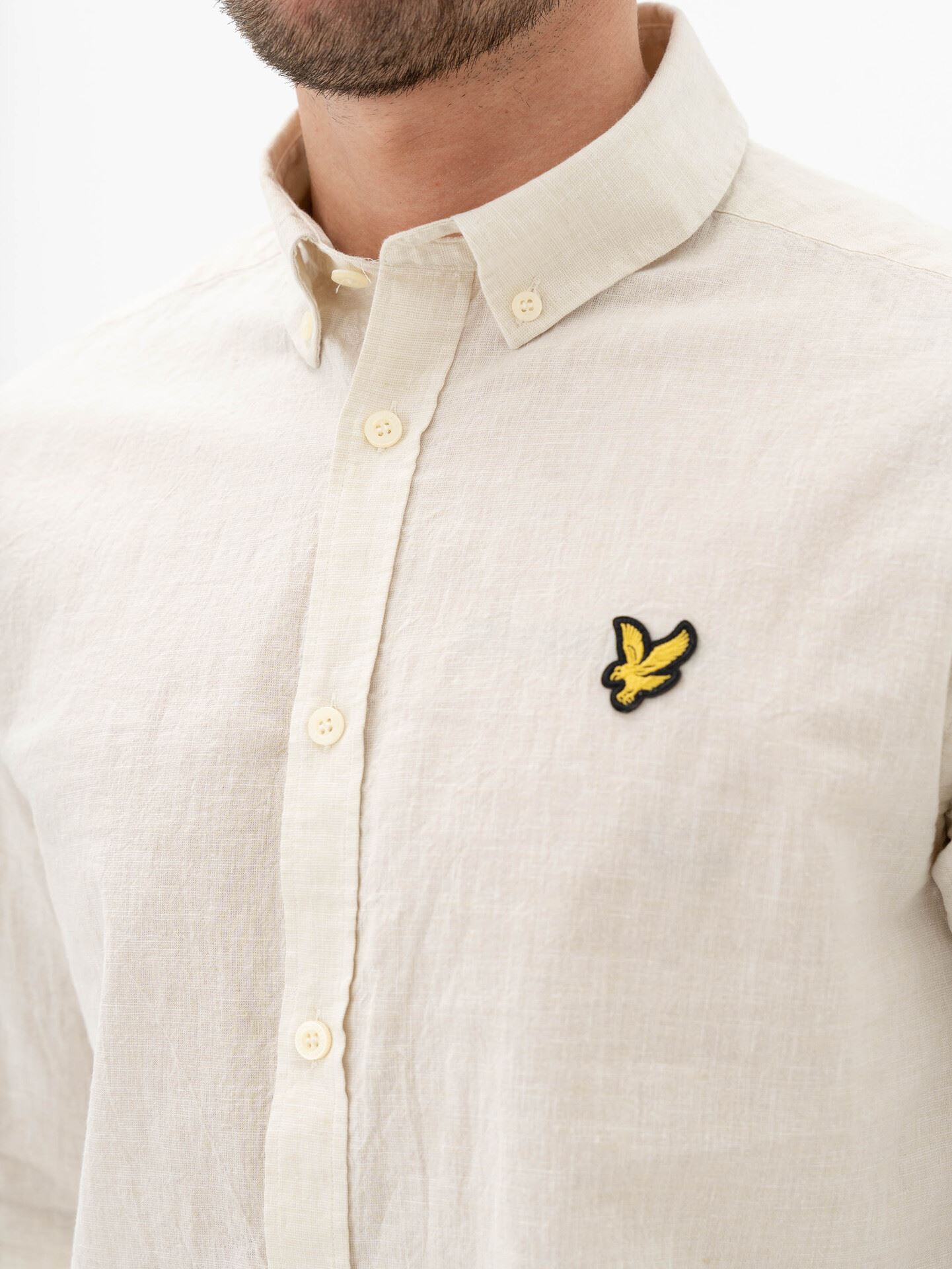 Linen Blend Oxford Shirt