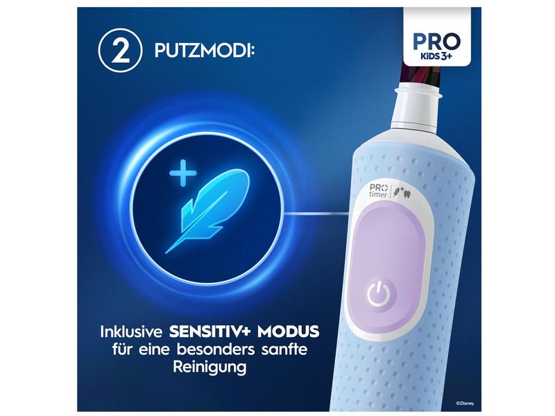 Oral-B Rotationszahnbürste Vitality Pro 103 Kids Frozen Elektrische Zahnbürste mit Reiseetui Disney