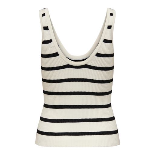 ONLY Andrea Top, Cloud Dancer/Sort, L