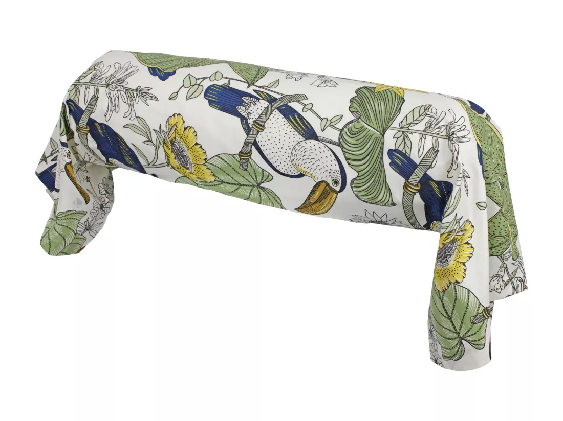 Taie de traversin 200x43 cm coton TOCO vert