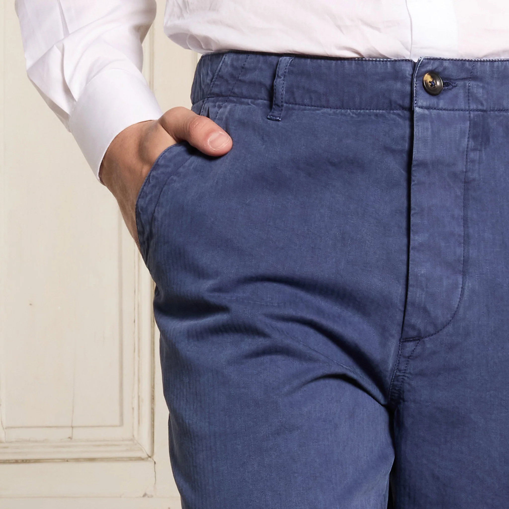 Blue military pants